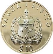 10 Tala - Tanumafili II Robert Louis Stephenson obverse image