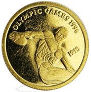 10 Tālā - Tanumafili II Discus Thrower, Samoa, 1995 reverse image