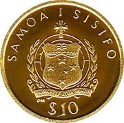 10 Tala - Tanumafili II The Endeavour obverse image