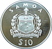 10 Tala - Tanumafili II Presentation of Shamrock obverse image