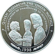10 Tala - Tanumafili II Presentation of Shamrock, Samoa, 1996 reverse image