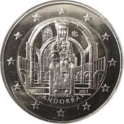 2 Euros Our Lady of Meritxell obverse image