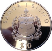 10 Tala - Tanumafili II XXVIII Summer Olympics obverse image