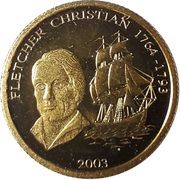 10 Tala - Malietoa Tanumafili II Fletcher Christian, Samoa, 2003 reverse image