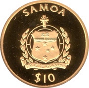 10 Tala - Tanumafili II FIFA World Cup Germany obverse image