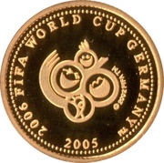 10 Tala - Tanumafili II FIFA World Cup Germany, Samoa, 2005 reverse image
