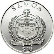 10 Tala Samoan Flying Fox obverse image