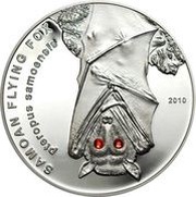 10 Tala Samoan Flying Fox, Samoa, 2010 reverse image