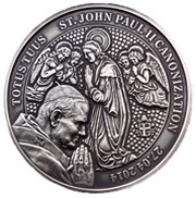 1000 Francs CFA Pope John Paul II - Totus Tuus, Benin, 2014 reverse image
