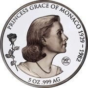 10 Dollars - Elizabeth II Princess Grace of Monaco, Samoa, 2019 reverse image