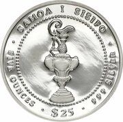25 Tala - Tanumafili II America's Cup obverse image