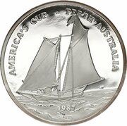 25 Tala - Tanumafili II America's Cup, Samoa, 1987 reverse image