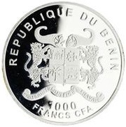 1000 Francs CFA Barcelona obverse image