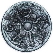 25 Dollars - Elizabeth II Greek Chthonic Gods, Samoa, 2017 reverse image