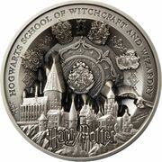 25 Dollars Hogwarts Castle, Samoa, 2021 reverse image