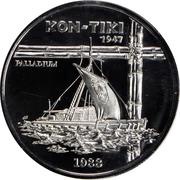 50 Tala - Tanumafili II Kon-Tiki reverse image