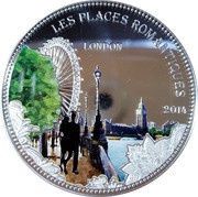 1000 Francs CFA London, Benin, 2014 reverse image