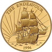 50 Tala - Tanumafili II The Endeavor, Samoa, 1994 reverse image