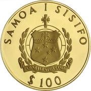 100 Tala - Tanumafili II Commonwealth Games obverse image