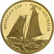 100 Tala - Tanumafili II America's Cup, Samoa, 1987 reverse image