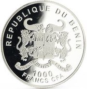 1000 Francs CFA Year of the Horse obverse image