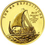 100 Tala - Tanumafili II RA Expeditions, Samoa, 1991 reverse image