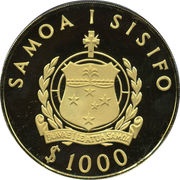 1000 Tala - Tanumafili II South Pacific Games obverse image