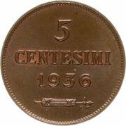 5 Centesimi reverse image