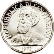 1 Lira Trial Strike obverse image