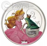 1000 Francs CFA Frog Prince, Benin, 2014 reverse image