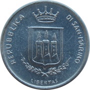 1 Lira Threat of Nuclear War obverse image