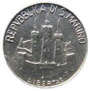 1 Lira Hippocrates obverse image