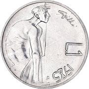 1 Lira Struggle against Drug Abuse, San Marino, 1985 reverse image