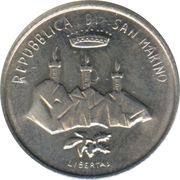 1 Lira Moon Landing obverse image