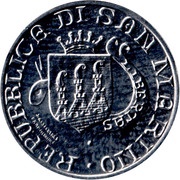 1 Lira Monte Titano obverse image