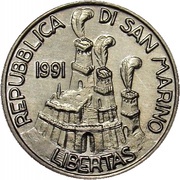1 Lira Founding of the Community obverse image