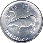 1 Lira Prehistoric Arts, San Marino, 1997 reverse image