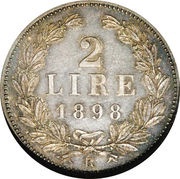 2 Lire reverse image