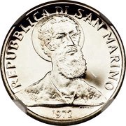 2 Lire Trial Strike obverse image