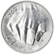 2 Lire Struggle against Drug Abuse, San Marino, 1985 reverse image