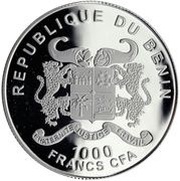 1000 Francs CFA Vladimir Vysotsky obverse image