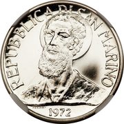 5 Lira Trial Strike obverse image