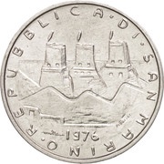5 Lire World Hunger; FAO obverse image