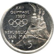 5 Lire Running obverse image