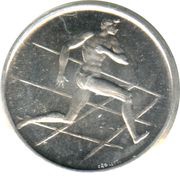 5 Lire Running, San Marino, 1980 reverse image