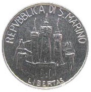 5 Lire Galileo Galilei obverse image