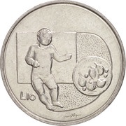 10 Lire Little Child, San Marino, 1976 reverse image