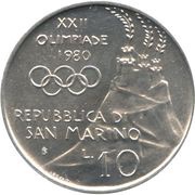 10 Lire Equestrian obverse image