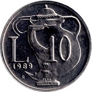 10 Lire Politics reverse image