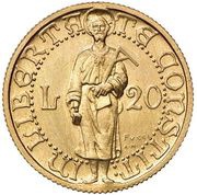 20 Lire Prova reverse image